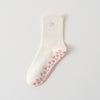 Embroidered Pilates Grip Socks