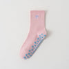 Embroidered Pilates Grip Socks