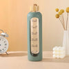Time-Marker Glass Water Bottle