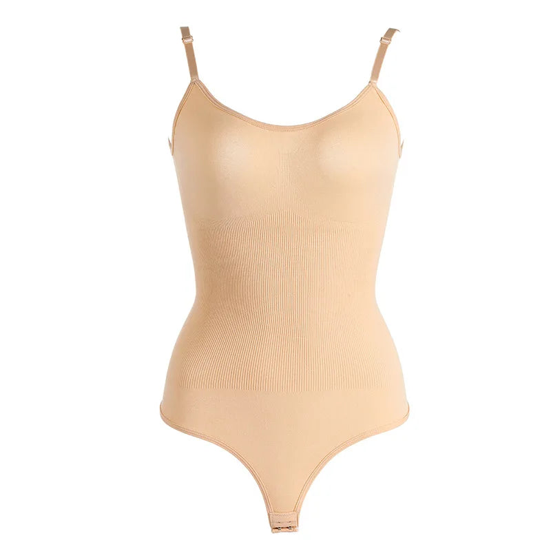 Open-Chest Thong Shaping Bodysuit