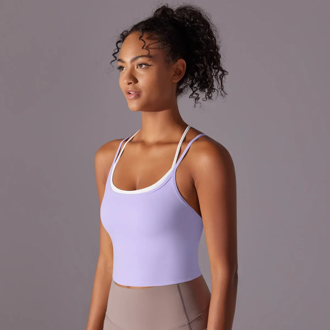 Strappy Longline Sports Bra