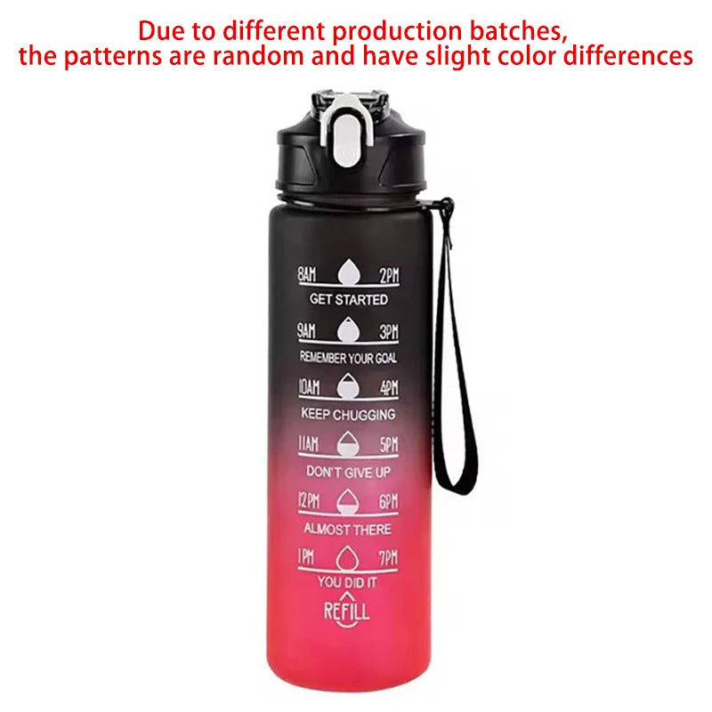 Motivational Sport Water Bottle Leakproof Bottle