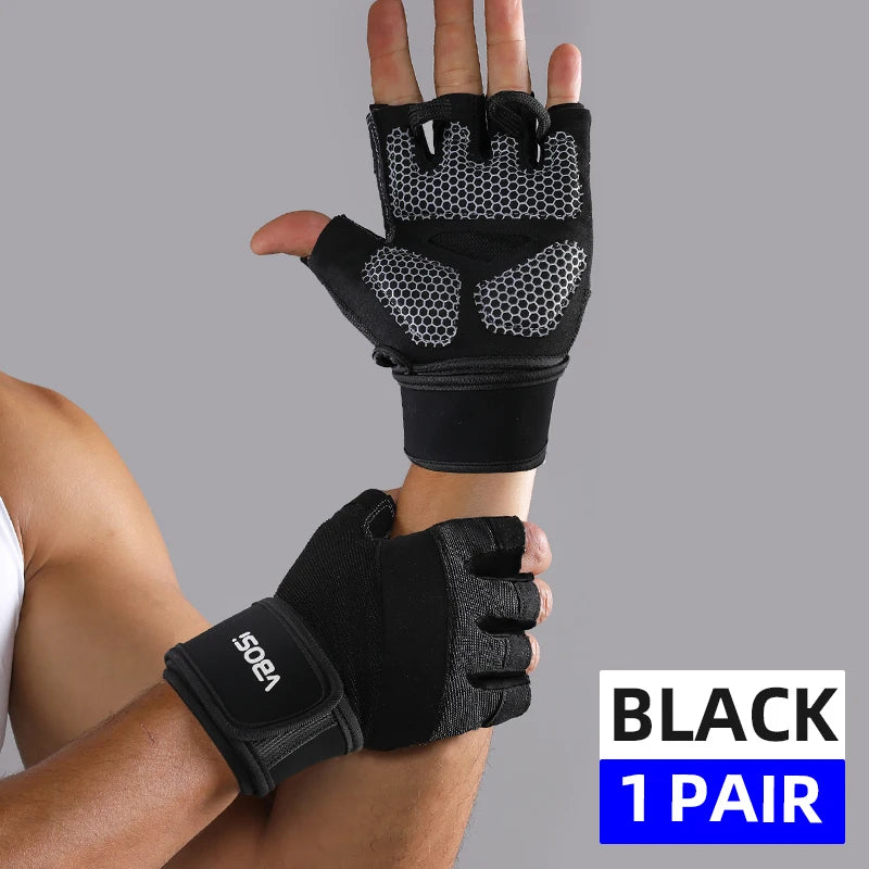 Ventilated Half-Finger Training Gloves