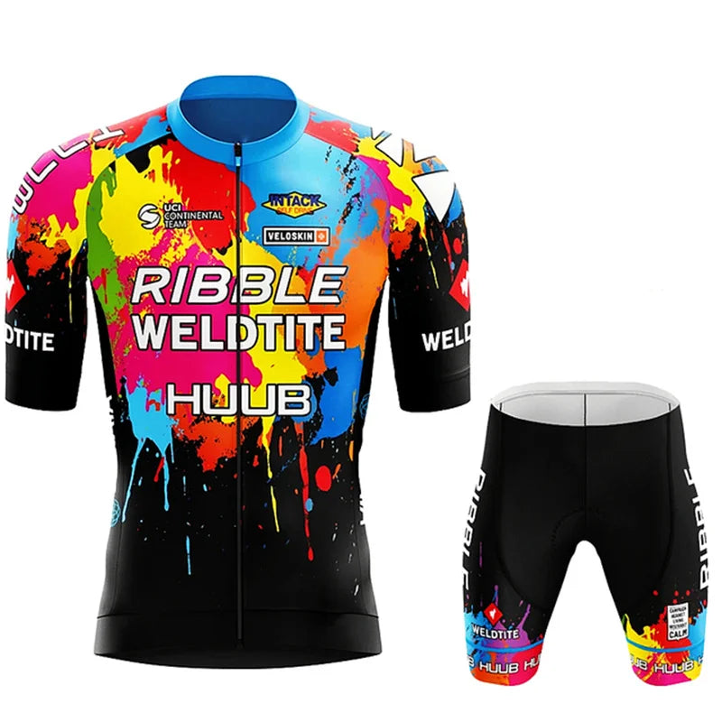 Men’s Short-Sleeve Cycling Jersey Set