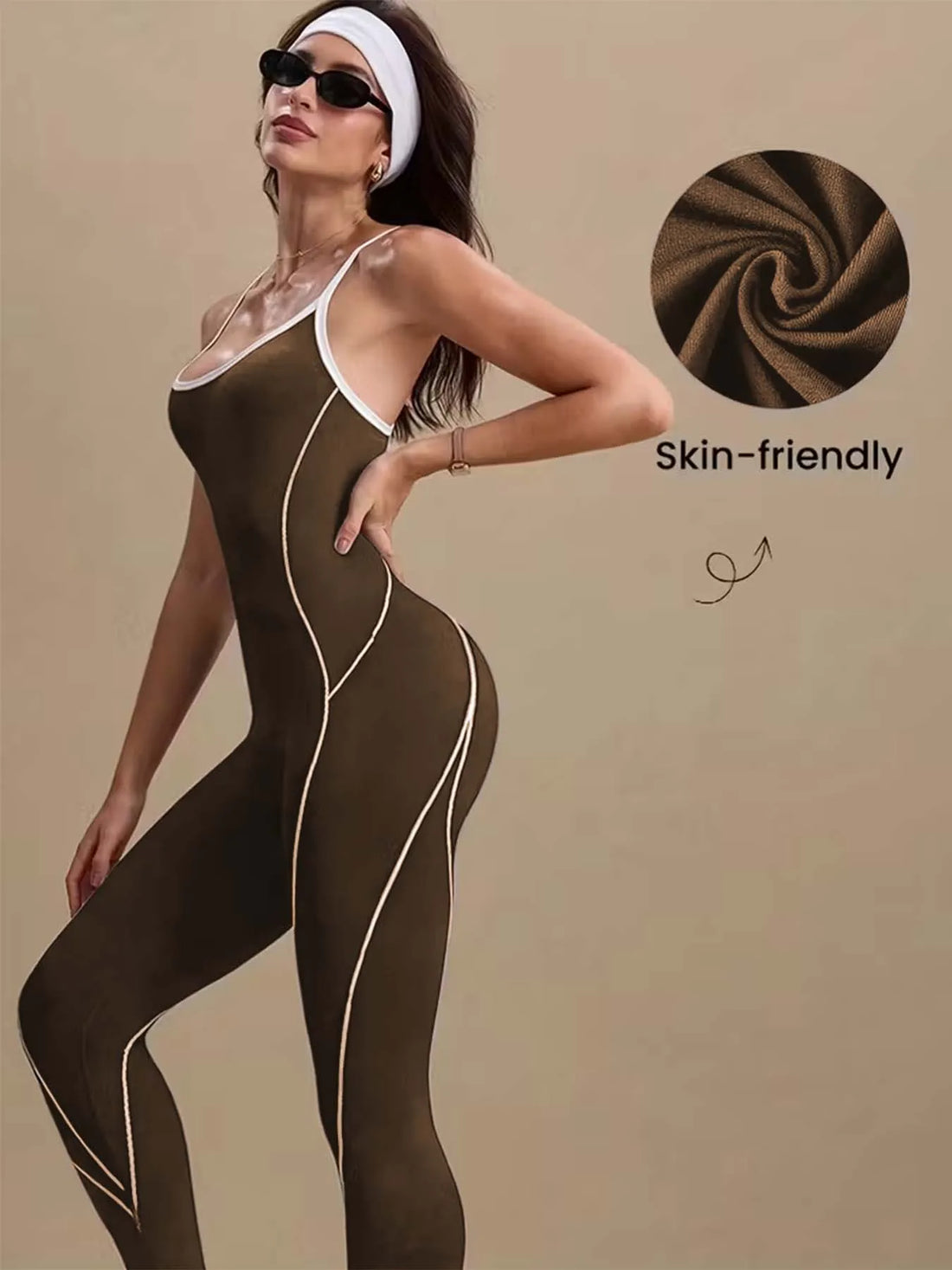 Colorblock Yoga Jumpsuit