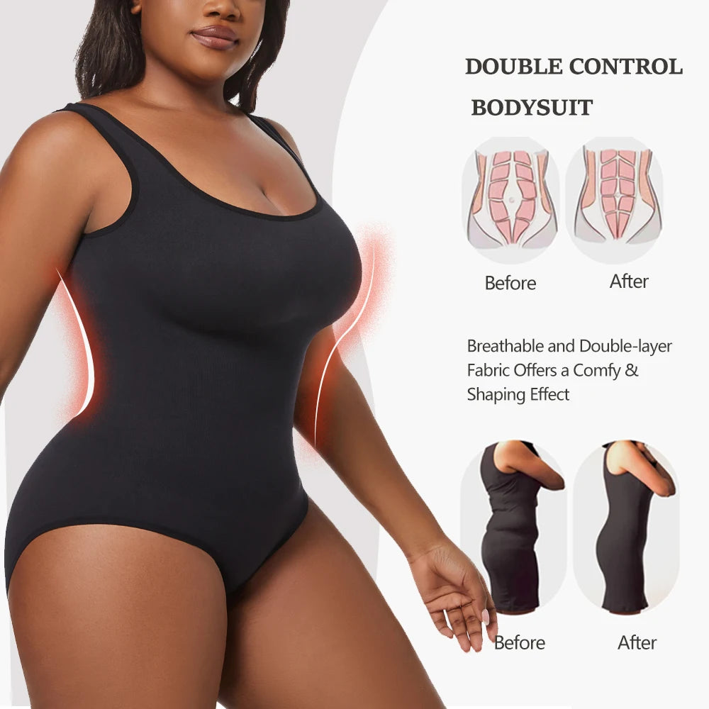 Plus-Size Shaping Brief Bodysuit