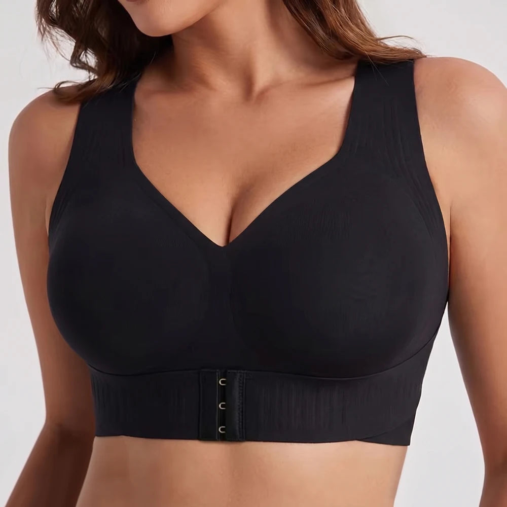 Cross-Back Front-Closure Bra