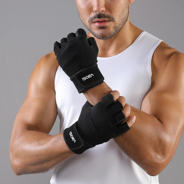 Ventilated Half-Finger Training Gloves