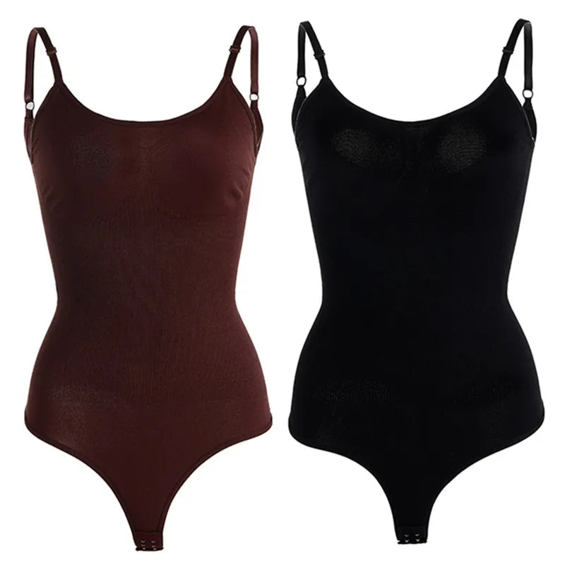 Open-Chest Thong Shaping Bodysuit
