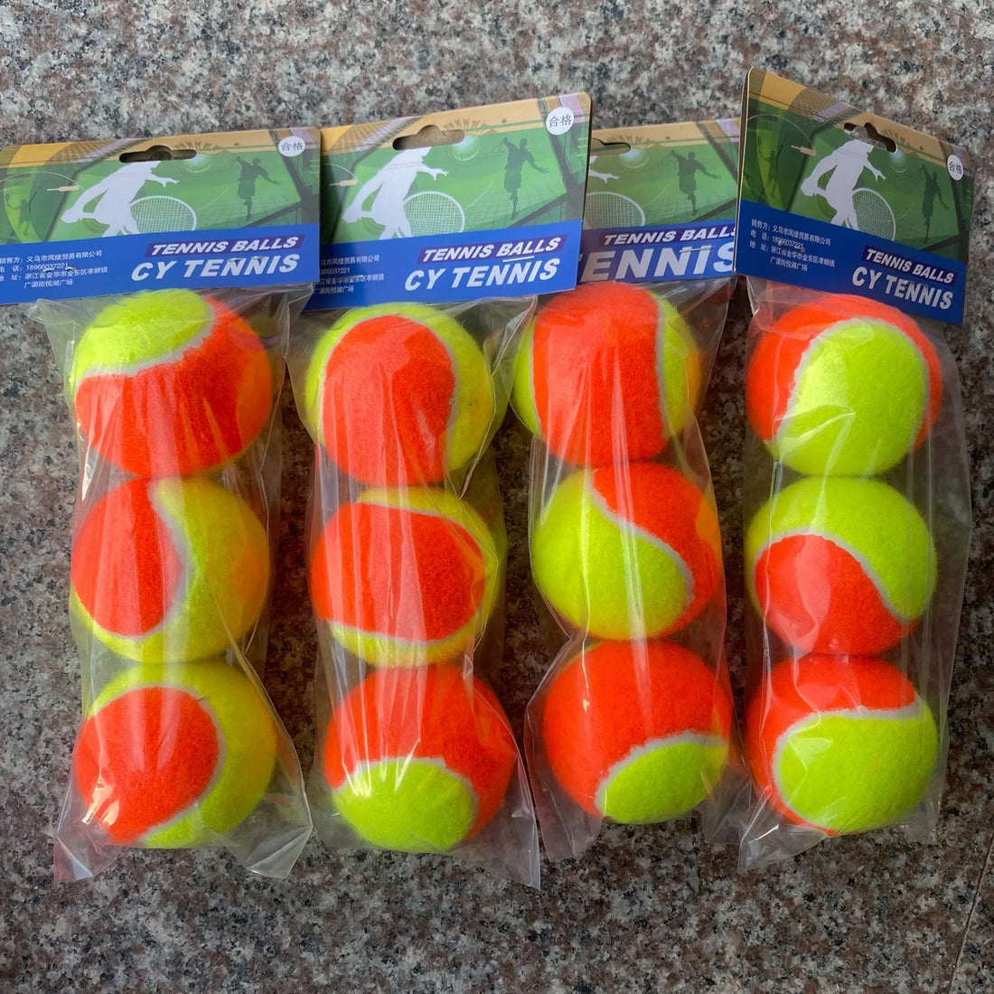 Green Beginner Tennis Balls, Set of 3