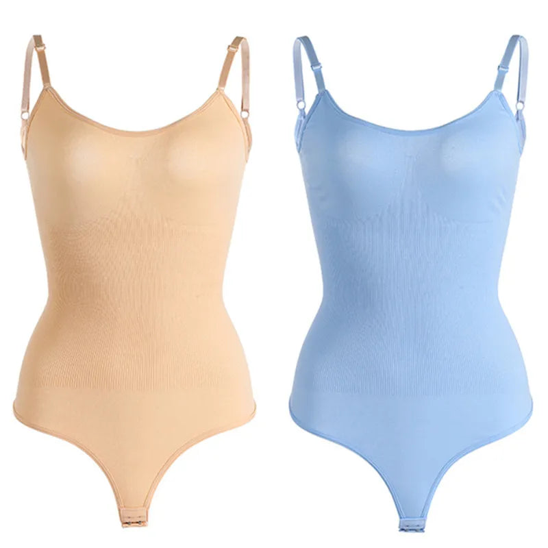 Open-Chest Thong Shaping Bodysuit