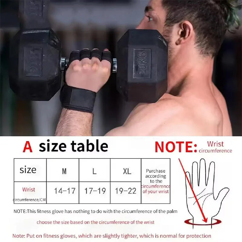 Half-Finger Weightlifting Gloves