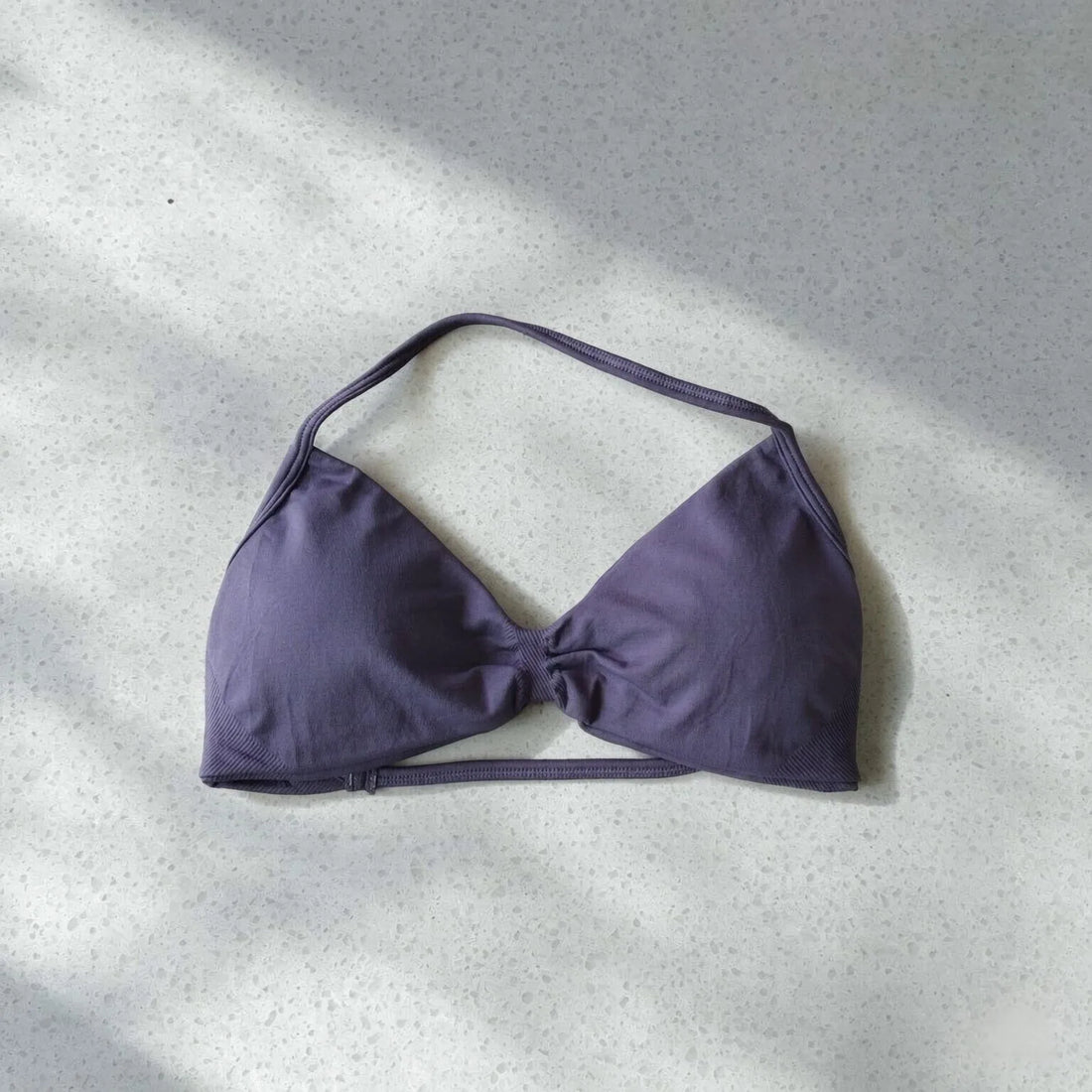 Twist-Front Halter Sports Bra