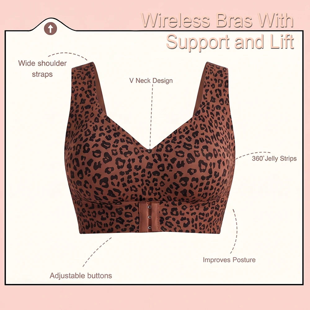 Cross-Back Front-Closure Bra