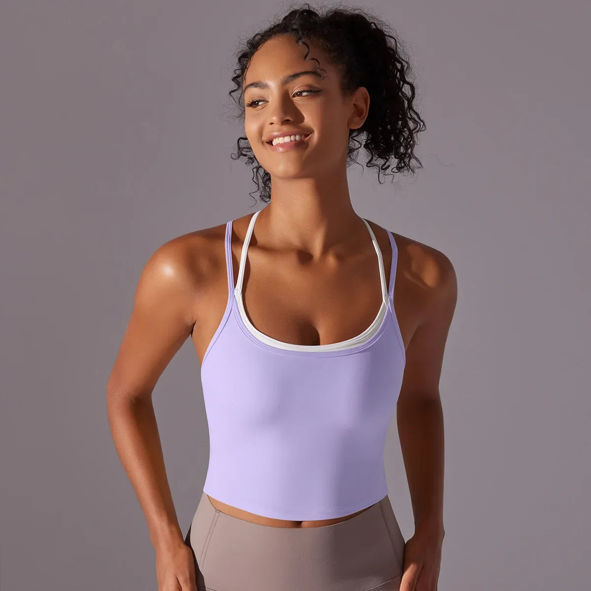 Strappy Longline Sports Bra