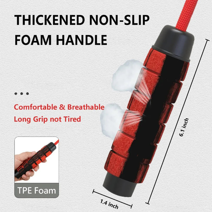 Foam-Grip Weighted Jump Rope