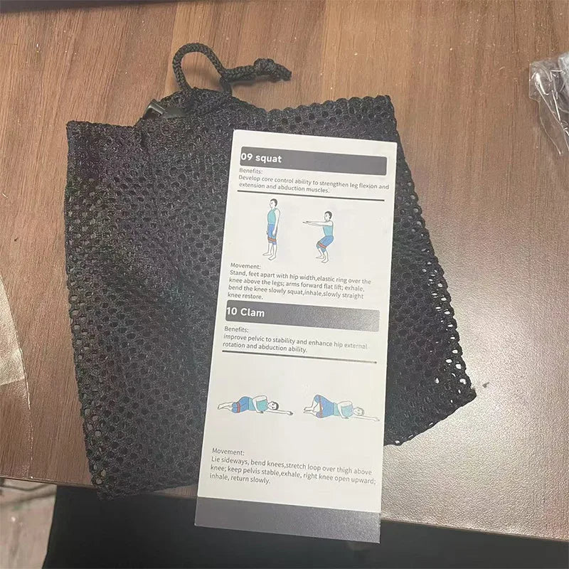 Fabric Resistance Bands with Carry Bag
