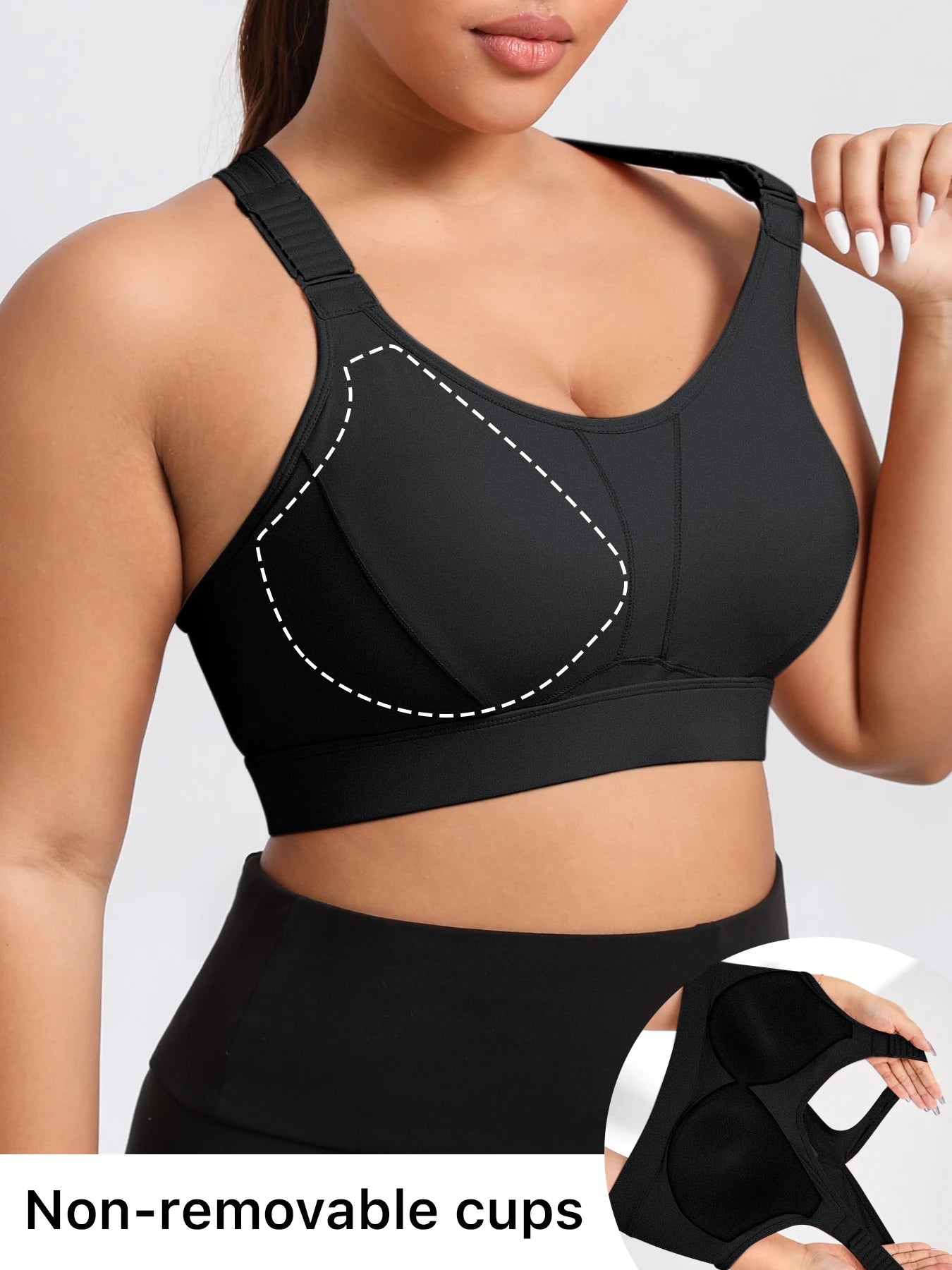 Plus-Size Adjustable Sports Bra