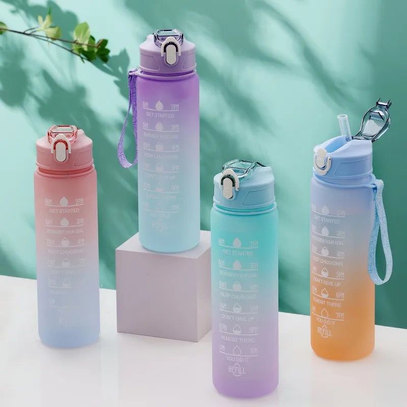 Motivational Sport Water Bottle Leakproof Bottle