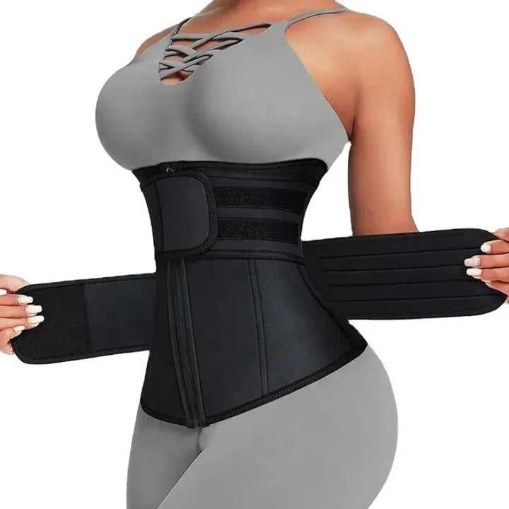 Adjustable Zip-Front Waist Cincher