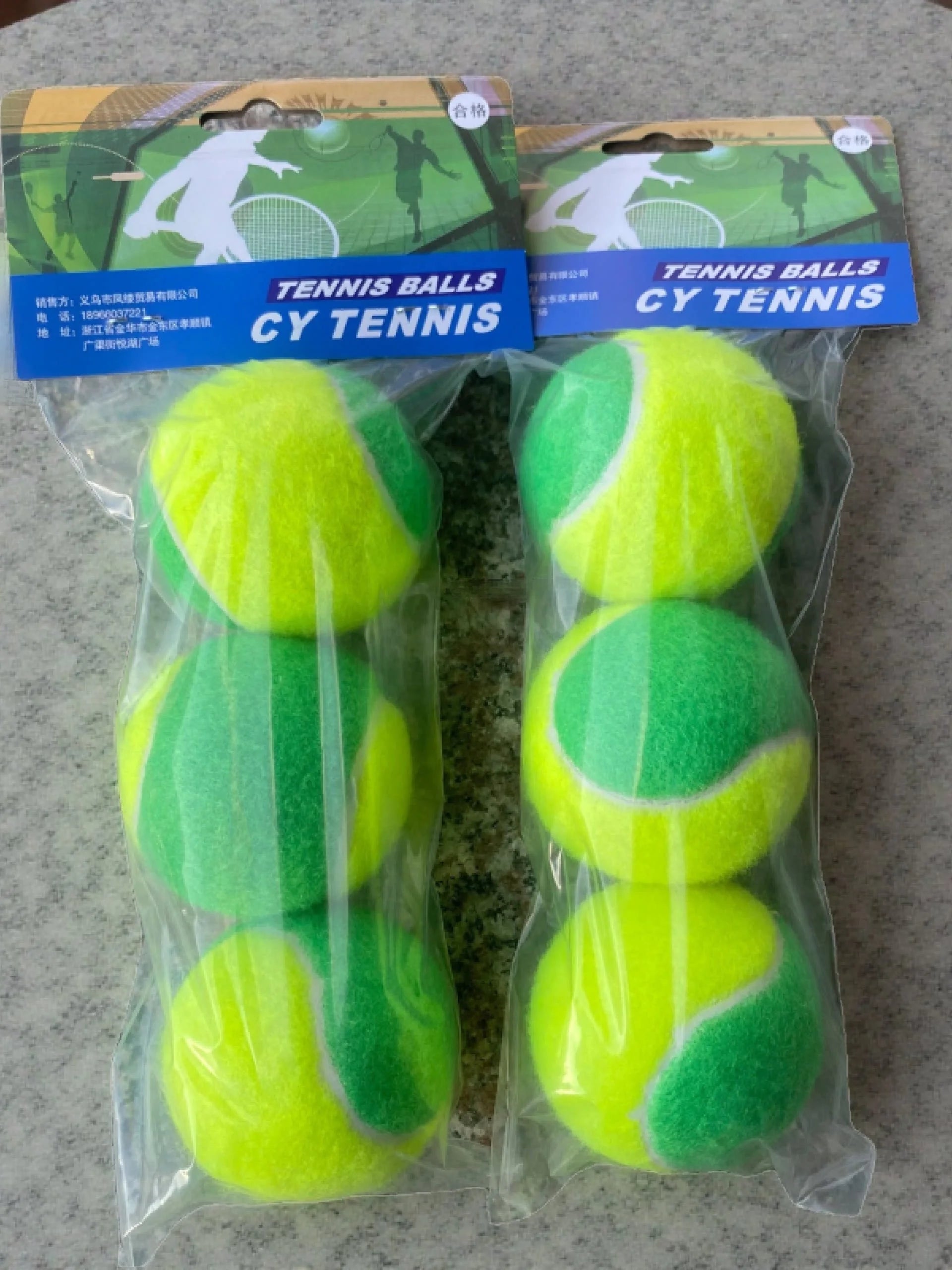 Green Beginner Tennis Balls, Set of 3