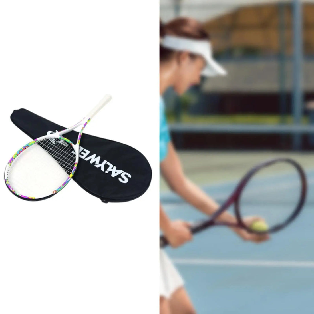 Carbon-Fiber Tennis Racket Practice Kit