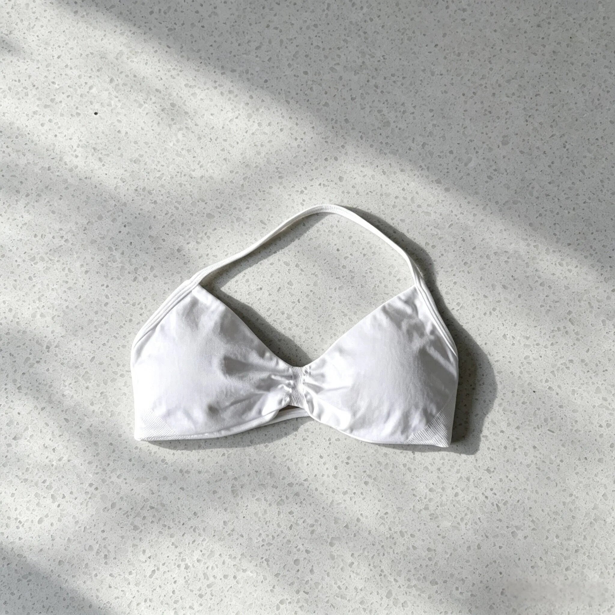 Twist-Front Halter Sports Bra