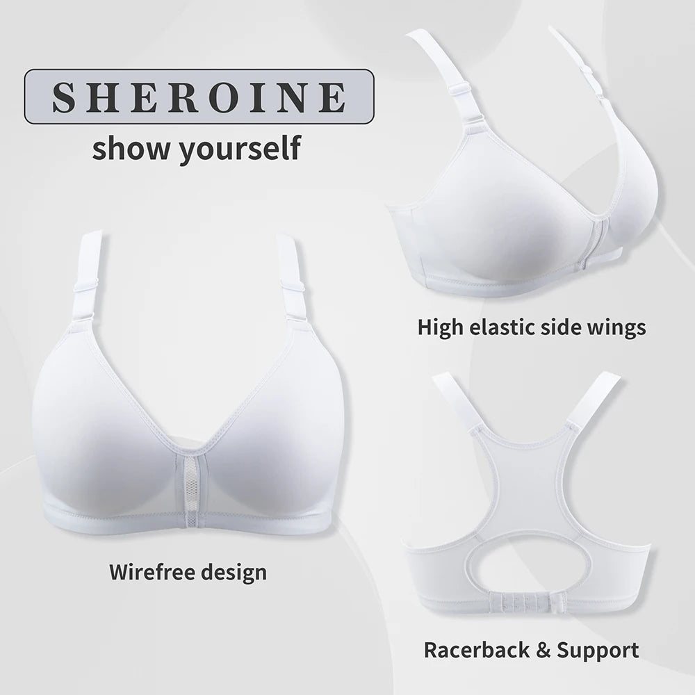 Low-Impact V-Neck Racerback Bra