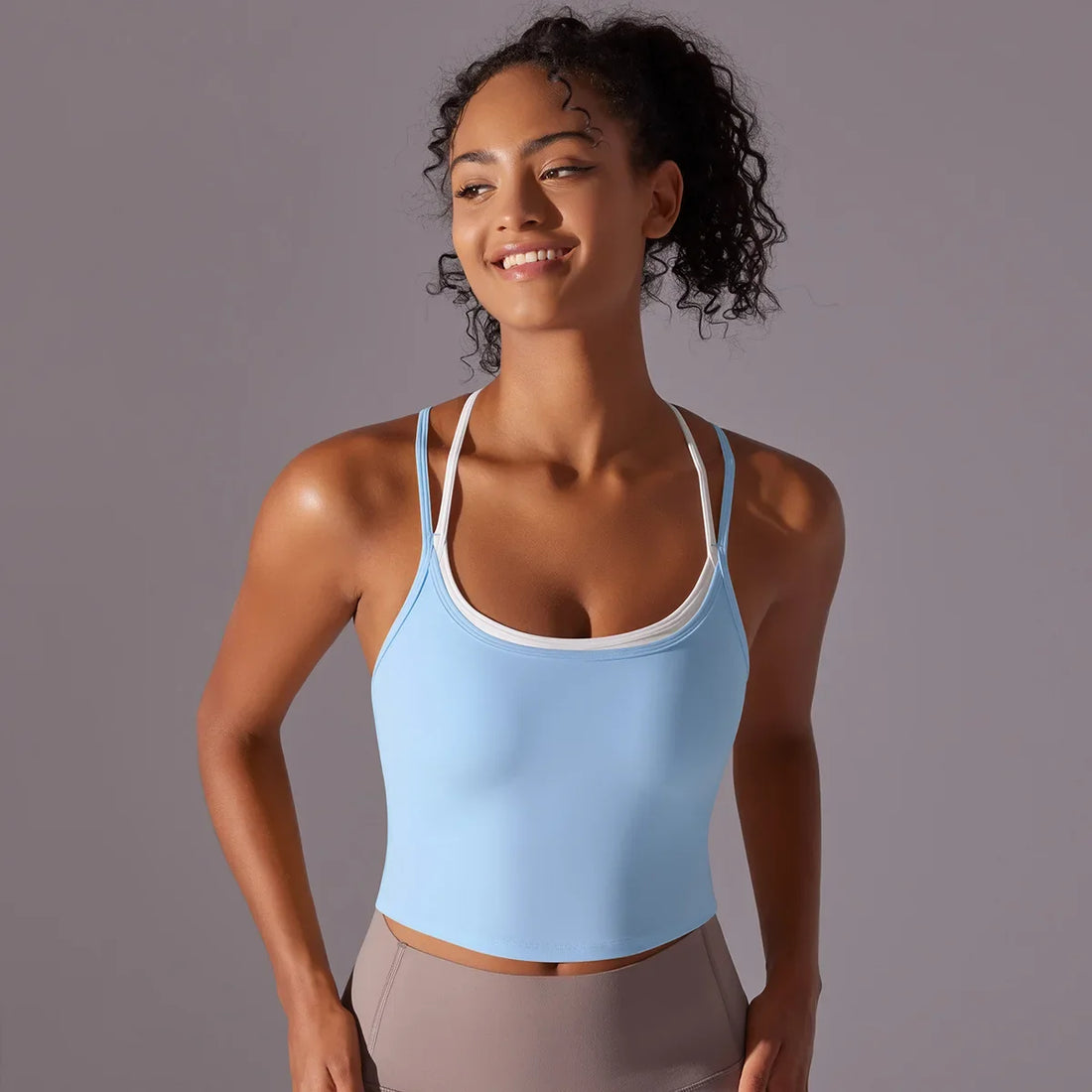 Strappy Longline Sports Bra