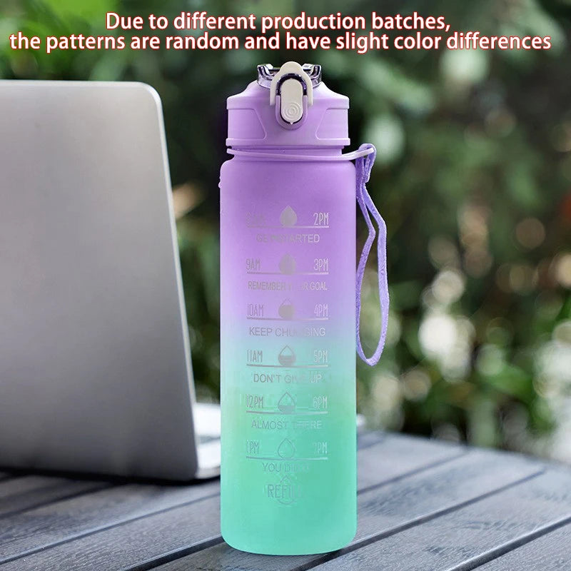 Motivational Sport Water Bottle Leakproof Bottle
