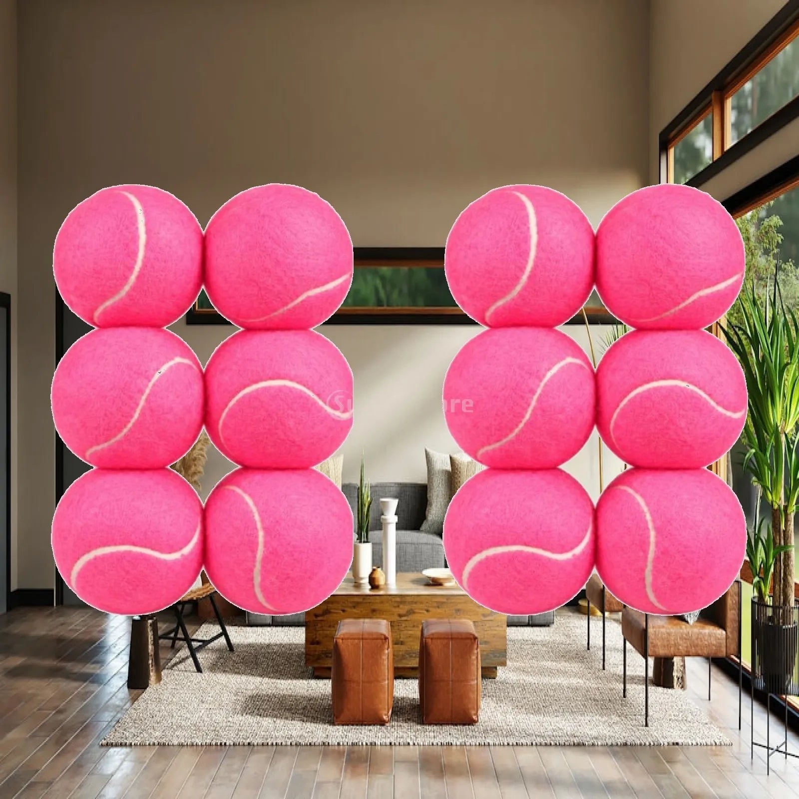 Practice Tennis Balls with Carry Bag, Set of 12