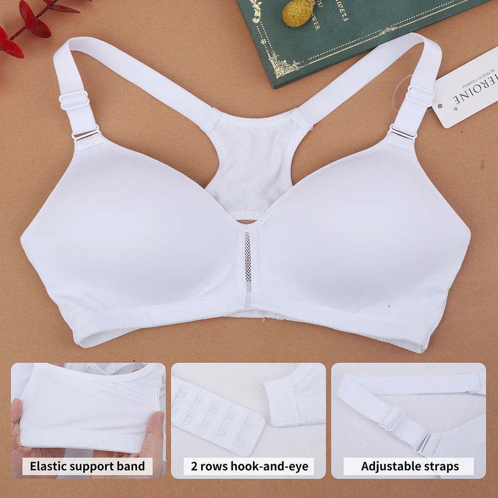 Low-Impact V-Neck Racerback Bra