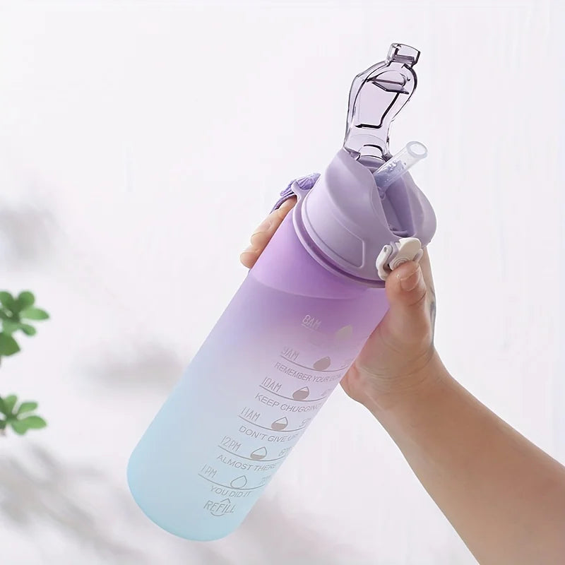 Motivational Sport Water Bottle Leakproof Bottle