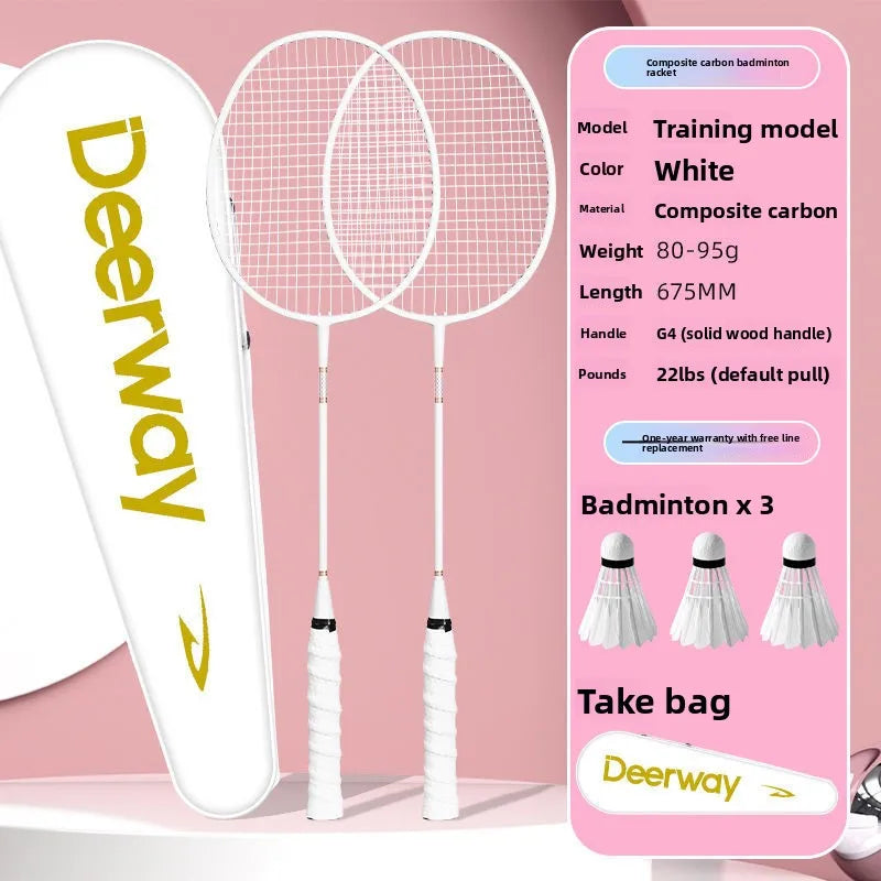Carbon-Shaft Badminton Racket