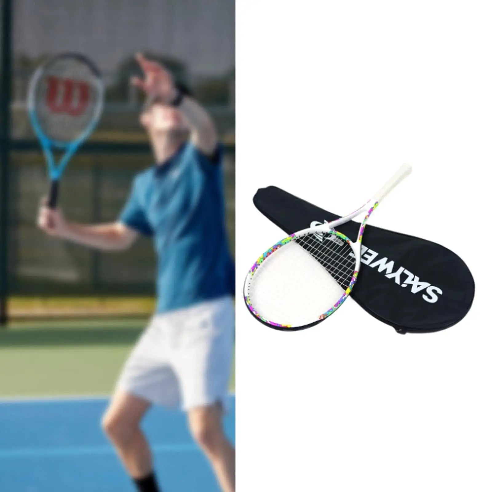 Carbon-Fiber Tennis Racket Practice Kit