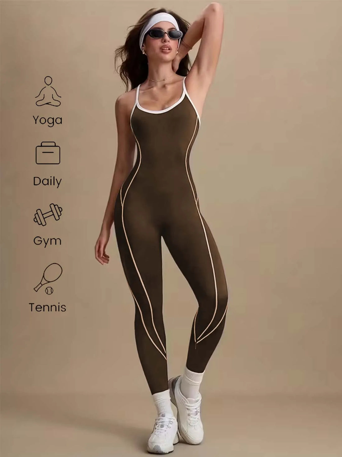 Colorblock Yoga Jumpsuit