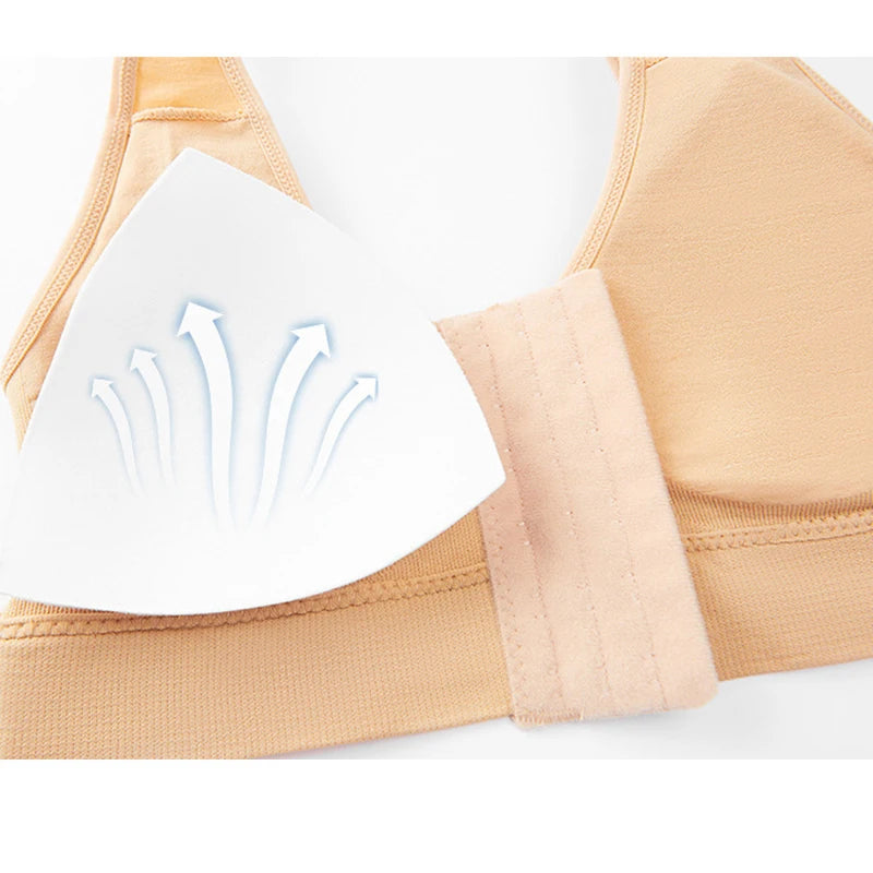 Front-Clasp Wire-Free Sports Bra
