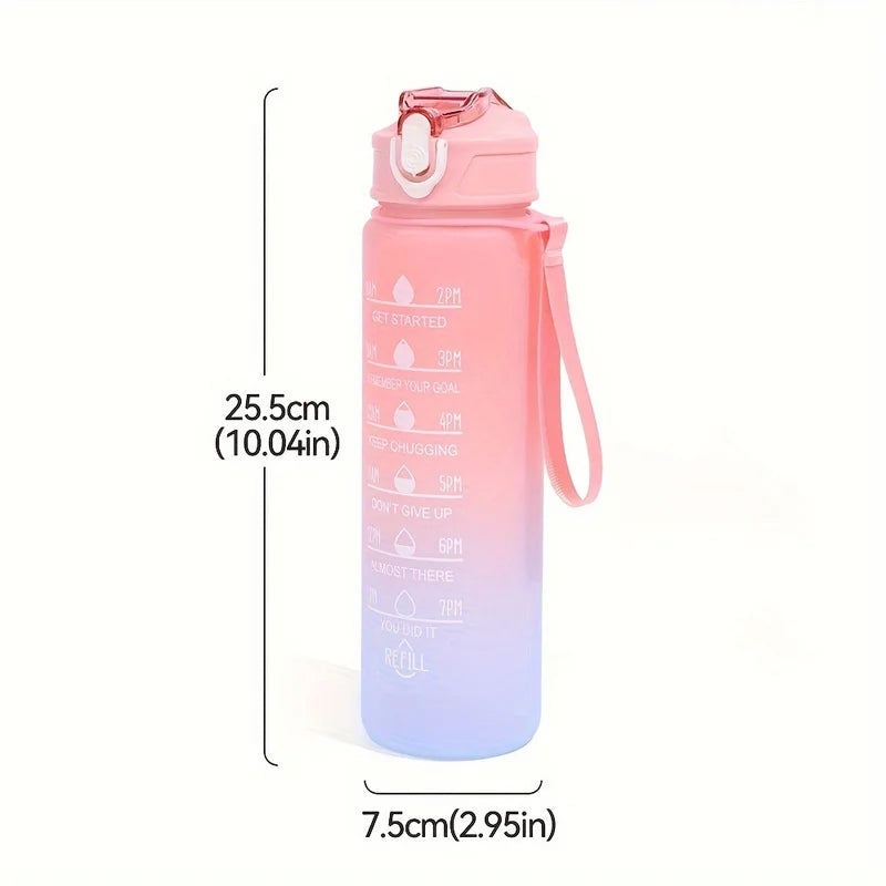 Motivational Sport Water Bottle Leakproof Bottle