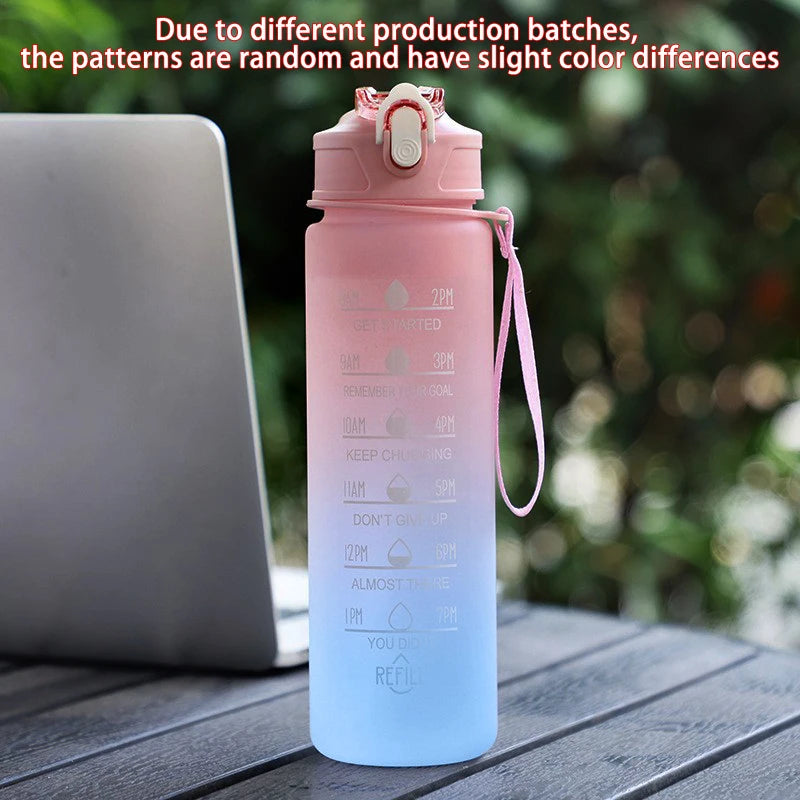 Motivational Sport Water Bottle Leakproof Bottle