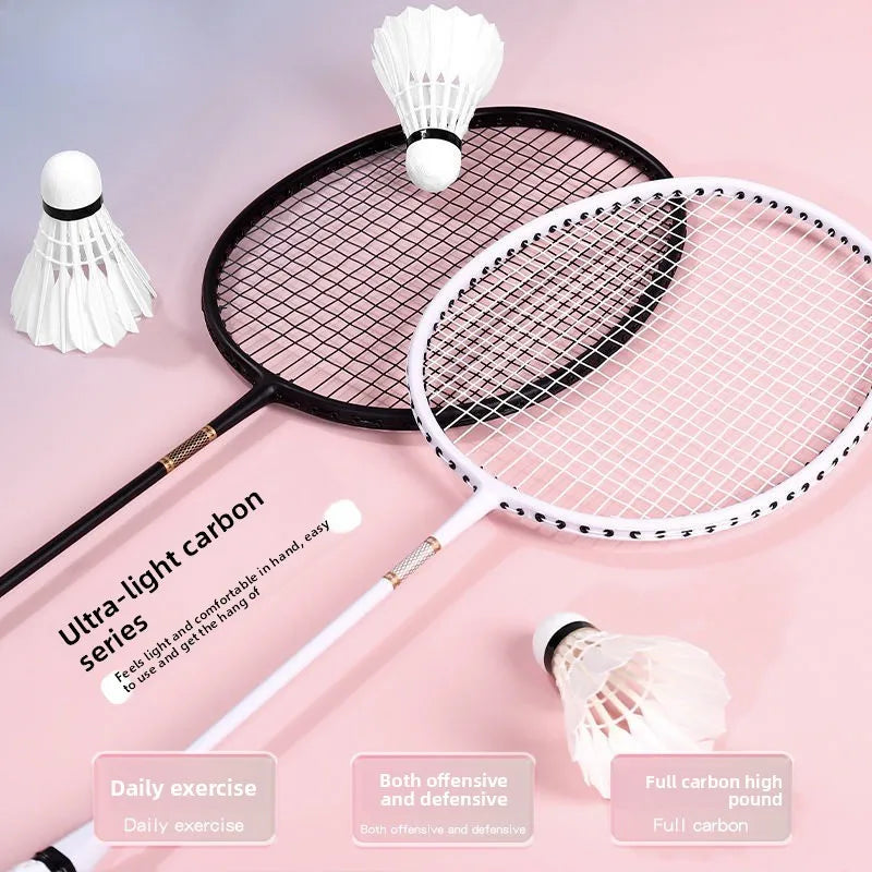 Carbon-Shaft Badminton Racket