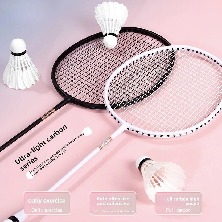 Carbon-Shaft Badminton Racket