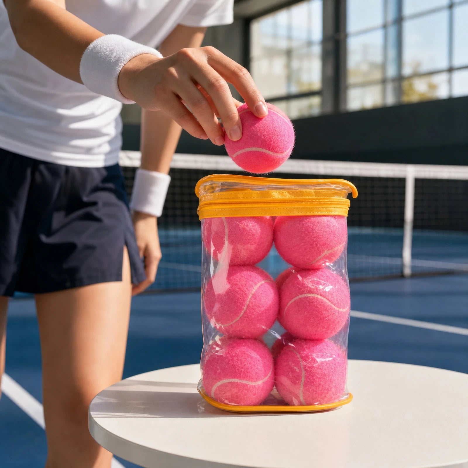 Practice Tennis Balls with Carry Bag, Set of 12