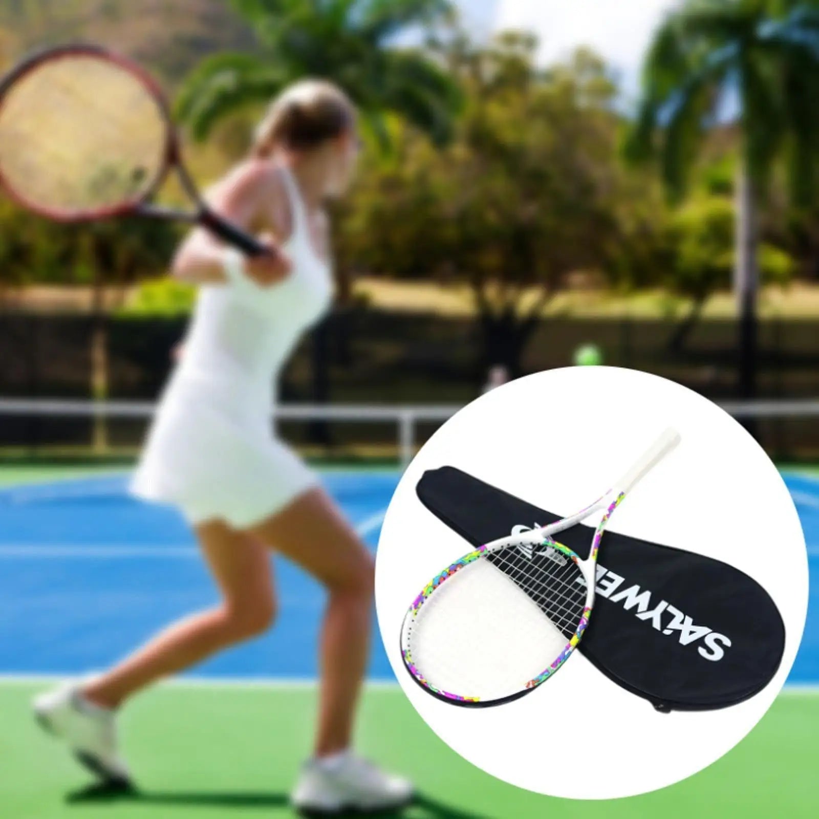 Carbon-Fiber Tennis Racket Practice Kit