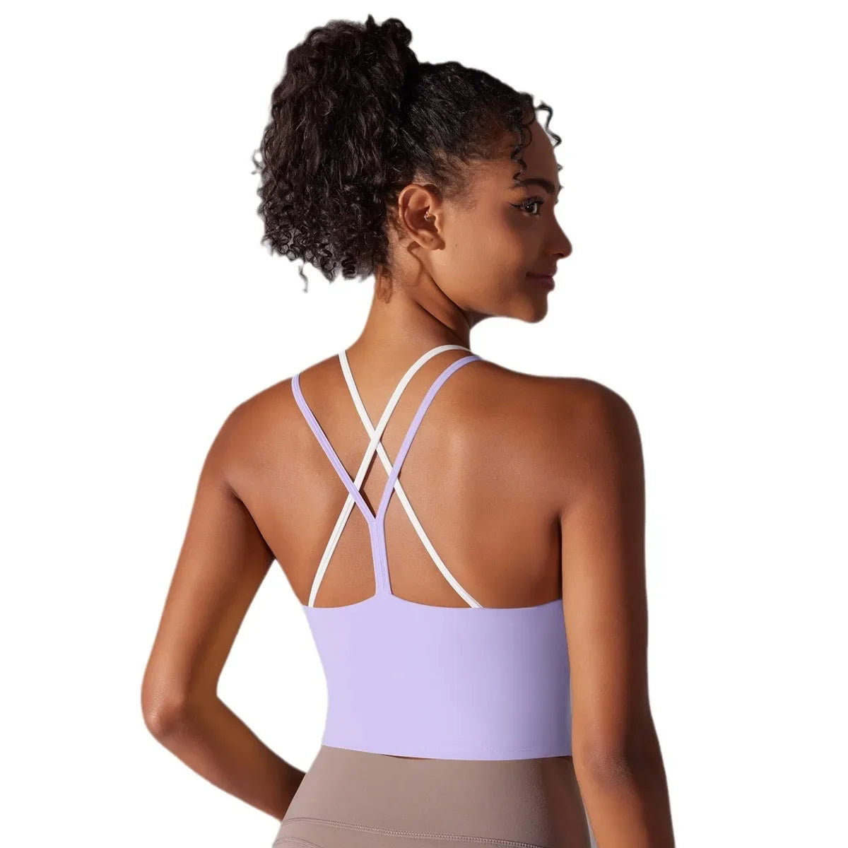 Strappy Longline Sports Bra