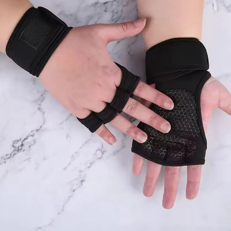 Half-Finger Weightlifting Gloves