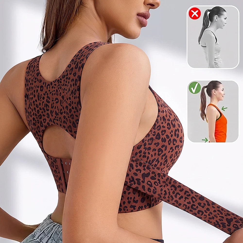 Cross-Back Front-Closure Bra