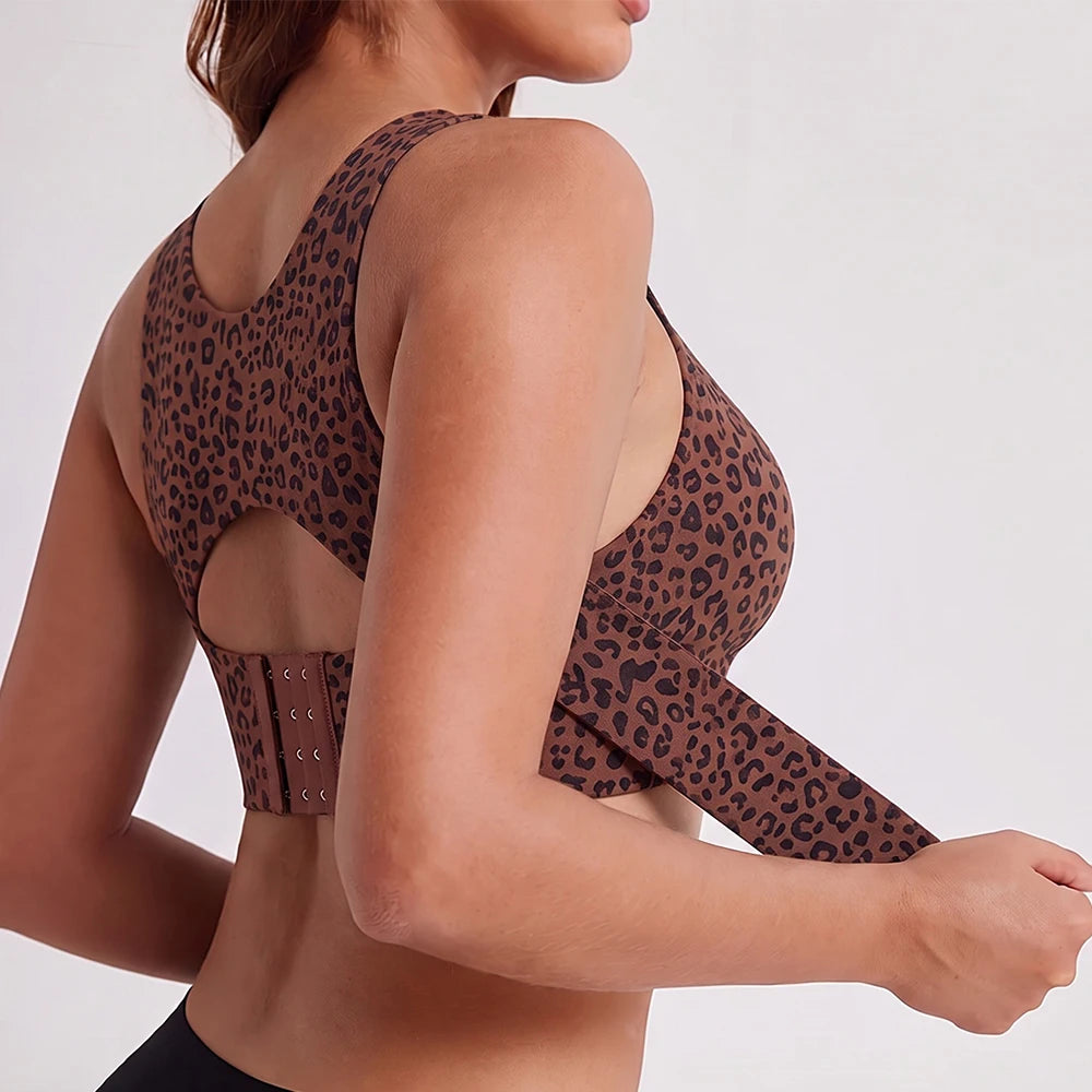 Cross-Back Front-Closure Bra
