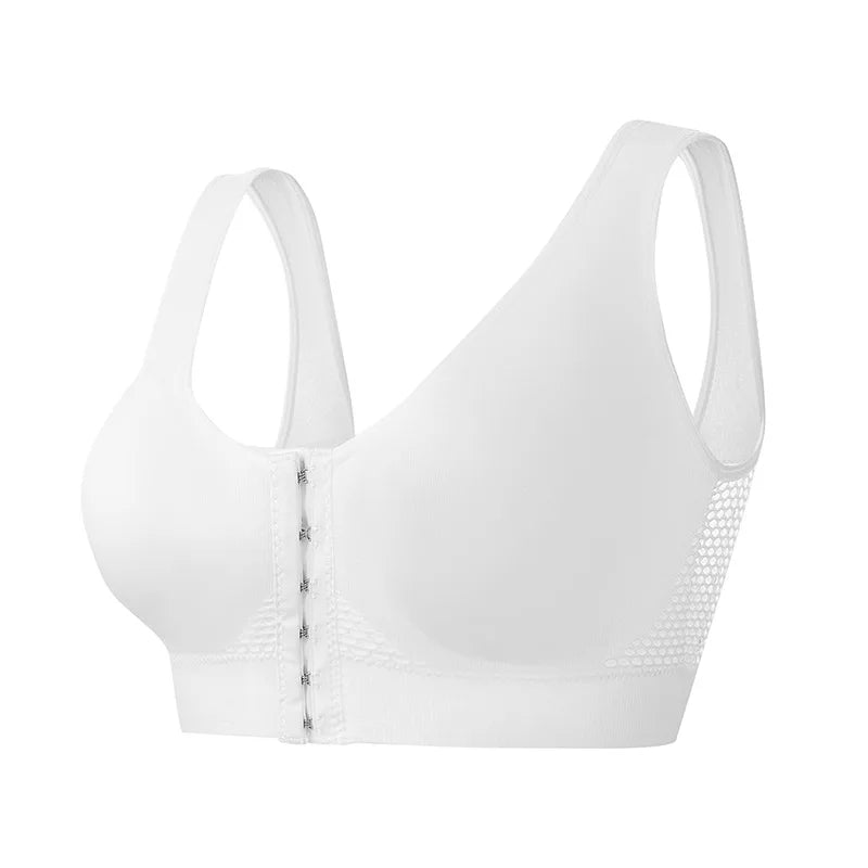 Front-Clasp Wire-Free Sports Bra