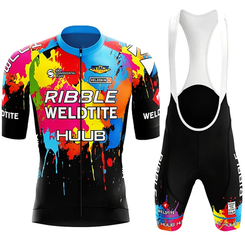 Men’s Short-Sleeve Cycling Jersey Set