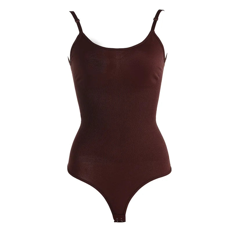 Open-Chest Thong Shaping Bodysuit